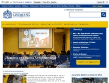 Tablet Screenshot of javeriana.edu.co